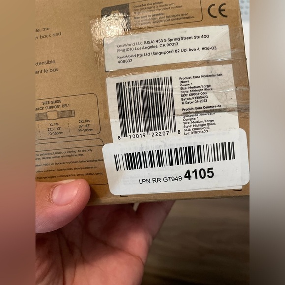 KeaBabies Maternity support belt size M/L - Picture 2 of 4